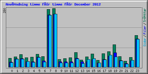 Användning timme för timme för December 2012