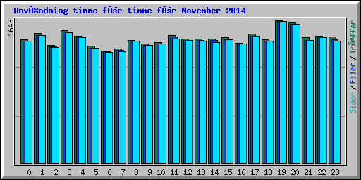 Användning timme för timme för November 2014
