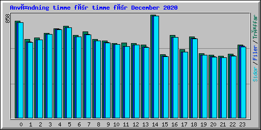 Användning timme för timme för December 2020